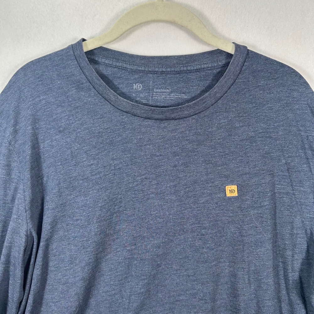 Tentree Men's Size Large Blue‎ Long Sleeve T Shirt